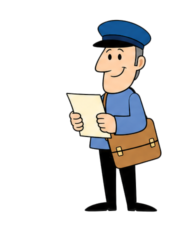 Mascot reading the report